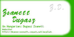 zsanett dugasz business card